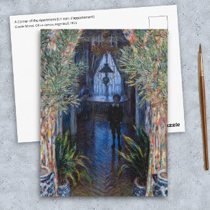 Claude Monet - Ecke der Wohnung Postkarte
