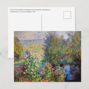 Claude Monet - Ecke des Gartens am Montgeron Postkarte