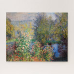 Claude Monet - Ecke des Gartens am Montgeron Puzzle<br><div class="desc">Ecke des Gartens bei Montgeron / Coin de jardin a Montgeron - Claude Monet,  Oil on Leinwand,  1876</div>