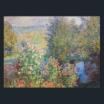Claude Monet - Ecke des Gartens am Montgeron Tischdecke<br><div class="desc">Ecke des Gartens bei Montgeron / Coin de jardin a Montgeron - Claude Monet,  Oil on Leinwand,  1876</div>