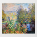 Claude Monet - Ecke des Gartens am Montgeron Wandaufkleber<br><div class="desc">Ecke des Gartens bei Montgeron / Coin de jardin a Montgeron - Claude Monet,  Oil on Leinwand,  1876</div>
