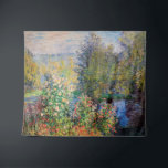Claude Monet - Ecke des Gartens am Montgeron Wandteppich<br><div class="desc">Ecke des Gartens bei Montgeron / Coin de jardin a Montgeron - Claude Monet,  Oil on Leinwand,  1876</div>