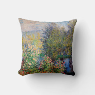 Claude Monet - Ecke des Gartens in Montgeron Kissen