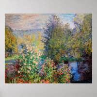 Claude Monet - Ecke des Gartens in Montgeron