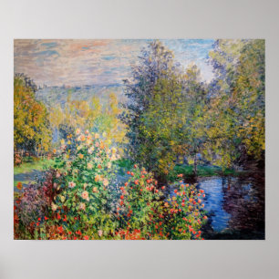 Claude Monet - Ecke des Gartens in Montgeron Poster