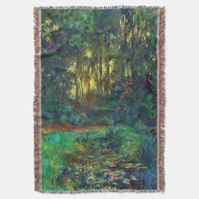 Claude Monet - Ecke eines Teiches mit Wasserlilien Decke (Vorderseite Vertikal)
