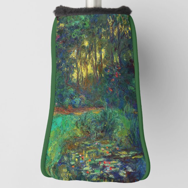 Claude Monet - Ecke eines Teiches mit Wasserlilien Golf Headcover (Rotieren 90)