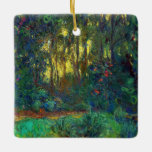 Claude Monet - Ecke eines Teiches mit Wasserlilien Keramikornament<br><div class="desc">Coin du bassin aux nympheas / Corner of a Pond with Wasserlilien - Claude Monet,  Oil on Leinwand,  1918</div>
