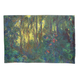 Claude Monet - Ecke eines Teiches mit Wasserlilien Kissenbezug