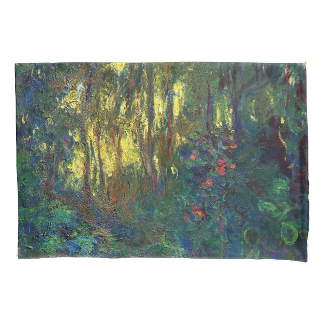 Claude Monet - Ecke eines Teiches mit Wasserlilien Kissenbezug (Vorderseite)