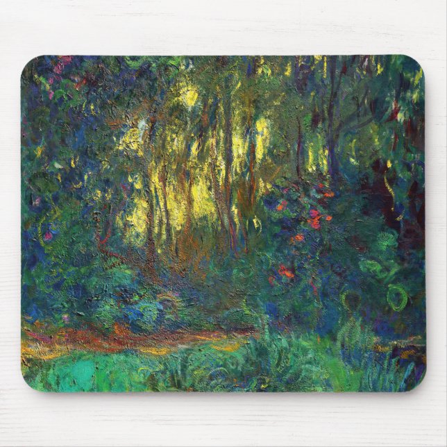 Claude Monet - Ecke eines Teiches mit Wasserlilien Mousepad (Vorne)
