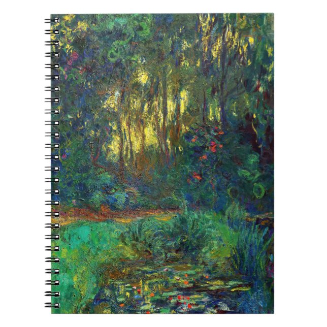 Claude Monet - Ecke eines Teiches mit Wasserlilien Notizblock (Vorderseite)