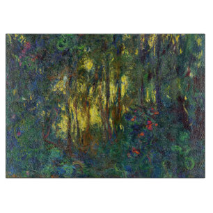 Claude Monet - Ecke eines Teiches mit Wasserlilien Schneidebrett