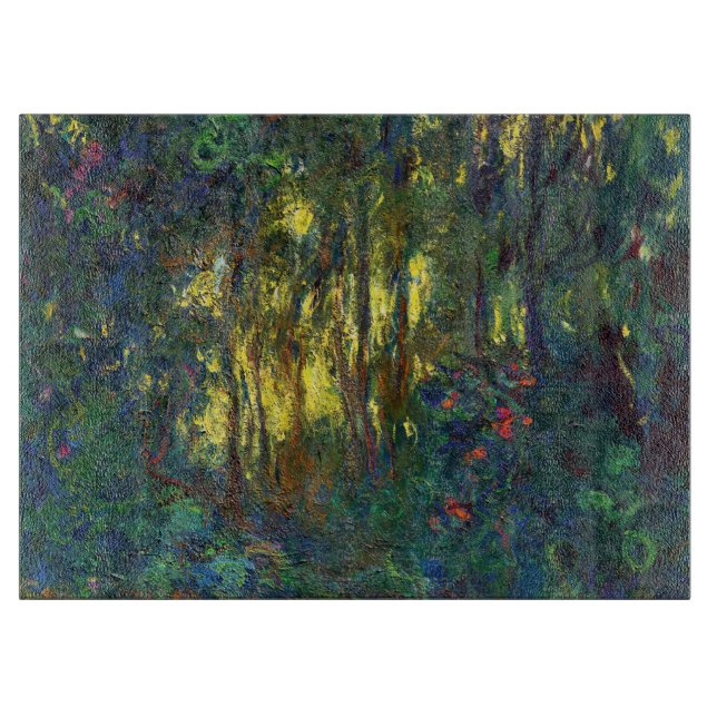Claude Monet - Ecke eines Teiches mit Wasserlilien Schneidebrett (Vorderseite)
