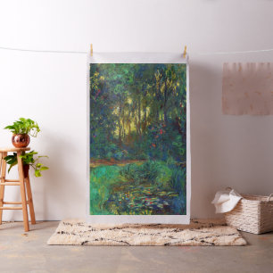 Claude Monet - Ecke eines Teiches mit Wasserlilien Stoff