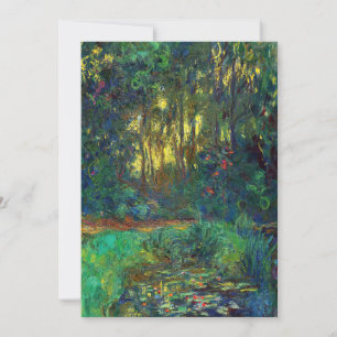 Claude Monet - Ecke eines Teichs mit Seerosen Dankeskarte