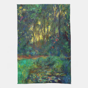 Claude Monet - Ecke eines Teichs mit Seerosen Geschirrtuch