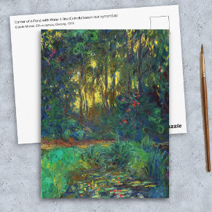 Claude Monet - Ecke eines Teichs mit Seerosen Postkarte