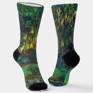 Claude Monet - Ecke eines Teichs mit Seerosen Socken