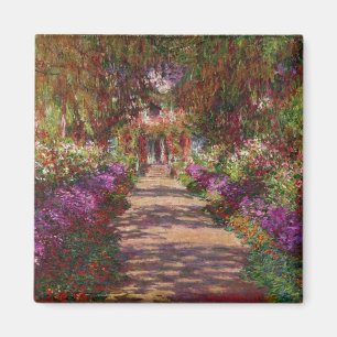 Claude Monet   Ein Weg im Monet-Garten Magnet