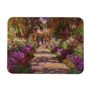 Claude Monet   Ein Weg im Monet-Garten Magnet
