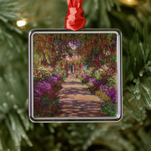 Claude Monet   Ein Weg im Monet-Garten Ornament Aus Metall