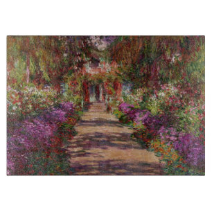 Claude Monet   Ein Weg im Monet-Garten Schneidebrett