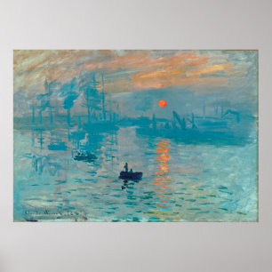 CLAUDE MONET - Eindruck, Sonnenaufgang 1872 Poster