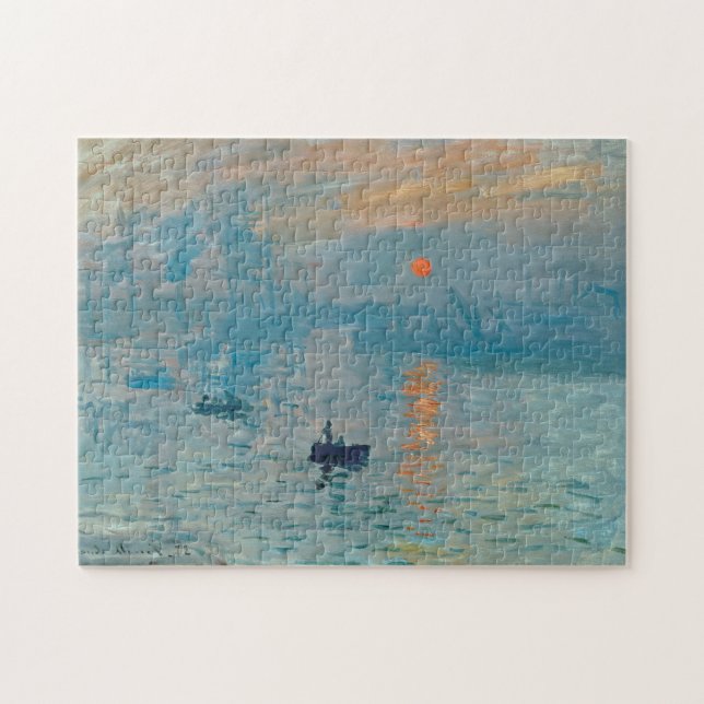 CLAUDE MONET - Eindruck, Sonnenaufgang 1872 Puzzle (Horizontal)