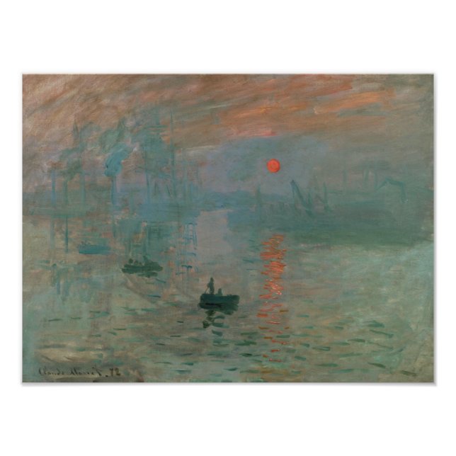Claude Monet - Eindruck, Sonnenaufgang Fotodruck (Vorne)