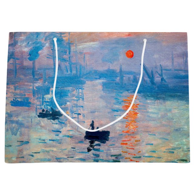 Claude Monet - Eindruck, Sonnenaufgang Große Geschenktüte (Vorderseite)