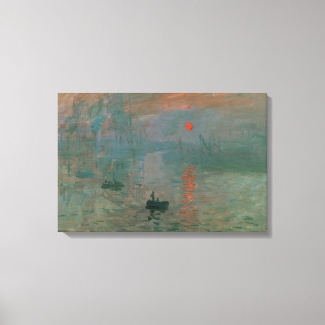 Claude Monet - Eindruck, Sonnenaufgang Leinwanddruck (Vorderseite)