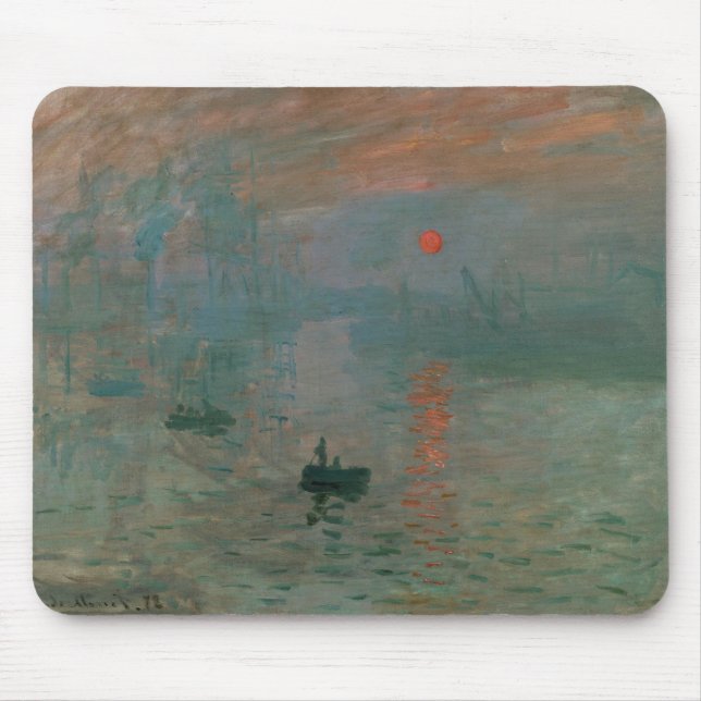 Claude Monet - Eindruck, Sonnenaufgang Mousepad (Vorne)