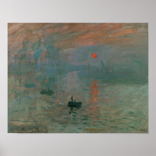 Claude Monet - Eindruck, Sonnenaufgang Poster
