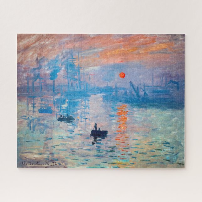 Claude Monet - Eindruck, Sonnenaufgang Puzzle (Horizontal)