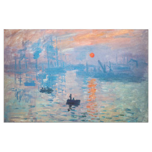 Claude Monet - Eindruck, Sonnenaufgang Stoff