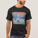 Claude Monet - Eindruck, Sonnenaufgang T-Shirt<br><div class="desc">Eindruck,  Sonnenaufgang (Eindruck,  Soleil Levant) - Claude Monet,  Öl auf Leinwand,  1872 Eindruck,  Sunrise zeigt den Hafen von Le Havre,  Monets Heimatstadt.</div>