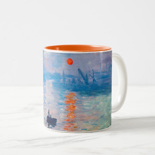 Claude Monet - Eindruck, Sonnenaufgang Zweifarbige Tasse (VorderseiteRechts)