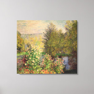 Claude Monet   Eine Ecke des Gartens in Montgeron Leinwanddruck