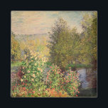 Claude Monet | Eine Ecke des Gartens in Montgeron Magnet<br><div class="desc">Eine Ecke des Gartens in Montgeron,  1876-7 | von Claude Monet | Art Location: Hermitage,  St. Petersburg,  Russland | Französische Künstler | Image Collection number: XIR37524</div>