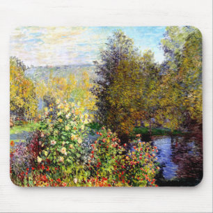 Claude Monet Eine Ecke des Gartens Mousepad