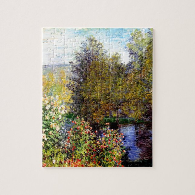 Claude Monet Eine Ecke des Gartens Puzzle (Vertikal)