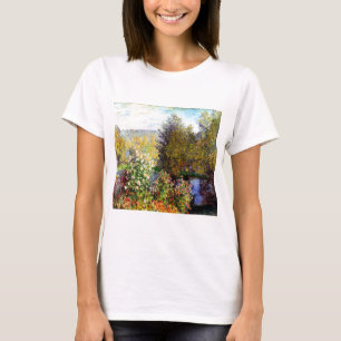 Claude Monet Eine Ecke des Gartens T-Shirt