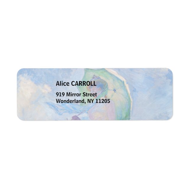 Claude Monet - Eine Frau mit einem Parasol gegenüb (Vorne)