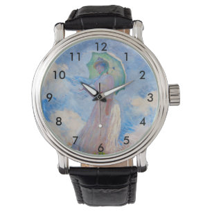 Claude Monet - Eine Frau mit einem Parasol gegenüb Armbanduhr