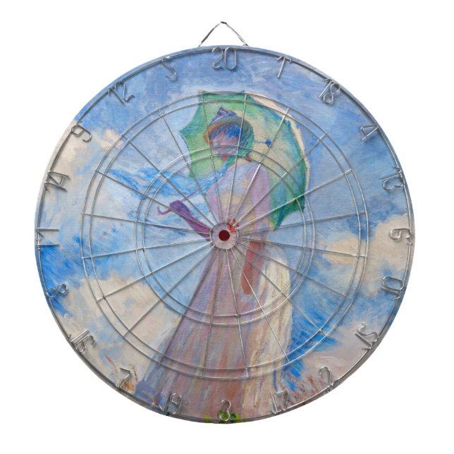 Claude Monet - Eine Frau mit einem Parasol gegenüb Dartscheibe (vorne)