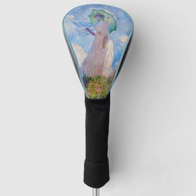 Claude Monet - Eine Frau mit einem Parasol gegenüb Golf Headcover (Vorderseite)