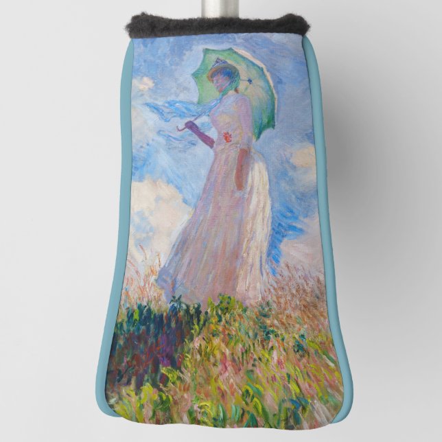 Claude Monet - Eine Frau mit einem Parasol gegenüb Golf Headcover (Rotieren 90)