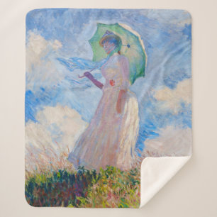 Claude Monet - Eine Frau mit einem Parasol gegenüb Sherpadecke