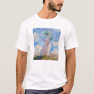Claude Monet - Eine Frau mit einem Parasol gegenüb T-Shirt